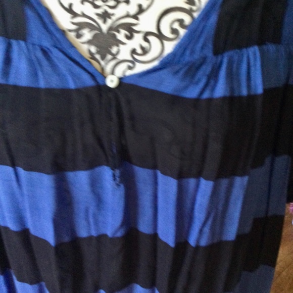 Rodebjer Blue Black Striped Dress size SMALL - Picture 4 of 8